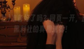 准备好了吗？网页一开，正进入黑料社的真相迷雾！
